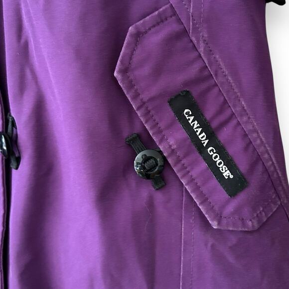 Canada Goose Kensington Parka Down Coat Jacket Purple Small Women’s - Picture 7 of 16